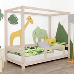 Lit cabane enfant BUNKY 90 x 190 beige
