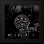 Pièce de monnaie en Argent 10 Dollars g 62.2 (2 oz) Millésime 2023 Hunters by Night CAIMAN