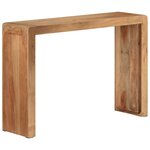 vidaXL Table console 110x30x76 cm bois massif d'acacia