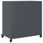 vidaXL Buffet anthracite 68 5x39x72 cm acier laminé à froid
