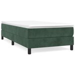 vidaXL Sommier à lattes de lit avec matelas Vert foncé 90x200 cm