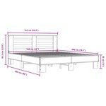vidaXL Cadre de lit sans matelas chêne sonoma 160x200 cm