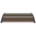 vidaXL Auvent de porte Noir 120x100 cm PC