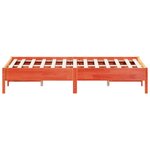 vidaXL Cadre de lit sans matelas cire marron 150x200cm bois pin massif