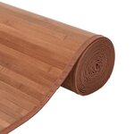 vidaXL Tapis rectangulaire marron 100x300 cm bambou