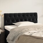 vidaXL Tête de lit Noir 90x7x78/88 cm Velours