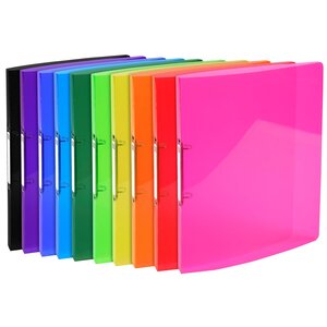 Classeur 2 Anneaux 15mm Iderama Pp Polypropylène 5/10e - A4 - Couleurs Assorties - X 20 - Exacompta