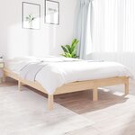 vidaXL Cadre de lit 120x200 cm Bois de pin massif