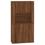 vidaXL Buffet haut Chêne marron Bois d'ingénierie