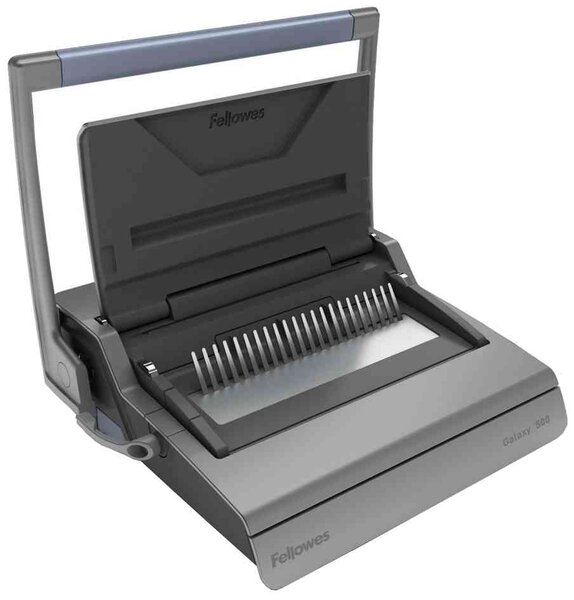 Perforelieur à peigne plastique Galaxy 500, argent FELLOWES
