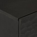 vidaXL Armoire latérale noir 60x33x75 cm bois massif de manguier