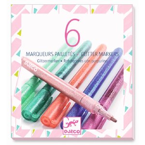 Djeco DJ08877 - Marqueurs pailletés