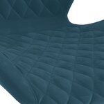 vidaXL Tabourets de bar lot de 2 bleu velours