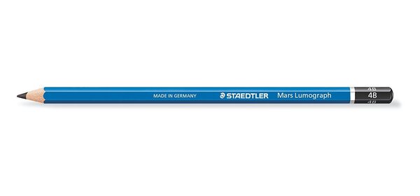 Crayon Papier Mars Lumograph 100 Mine 2 mm Bleu 4B x 12 STAEDTLER