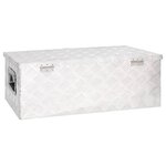 vidaXL Boîte de rangement Argenté 80x39x30 cm Aluminium