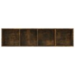 vidaXL Bibliothèque/Meuble TV Chêne fumé 143x30x36cm Bois d'ingénierie