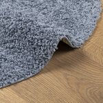 vidaXL Tapis shaggy PAMPLONA poils longs moderne bleu Ø 80 cm