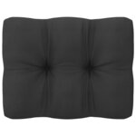 vidaXL Salon de jardin 12 Pièces avec coussins anthracite Pin massif