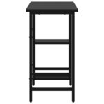 vidaXL Bureau d'ordinateur Noir 80x40x72 cm MDF et métal