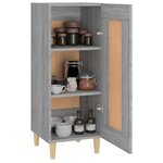 vidaXL Buffet Sonoma gris 34 5x34x90 cm Bois d'ingénierie