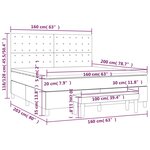 vidaXL Sommier à lattes de lit et matelas Vert foncé 160x200cm Velours