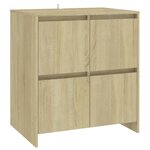 vidaXL Buffet Chêne sonoma 70x41x75 cm Bois d'ingénierie