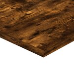 vidaXL Étagères murales 4 Pièces chêne fumé 40x40x1 5cm bois d'ingénierie