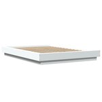 vidaXL Cadre de lit Blanc 120x190 cm bois d'ingénierie