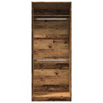 vidaXL Garde-robe vieux bois 80x50x200 cm bois d'ingénierie