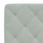 vidaXL Cadre de lit avec tête de lit Gris clair 80x200 cm Velours