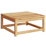 vidaXL Salon de jardin avec coussins 7 Pièces bois massif d'acacia