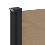vidaXL Auvent latéral rétractable taupe 170x300 cm