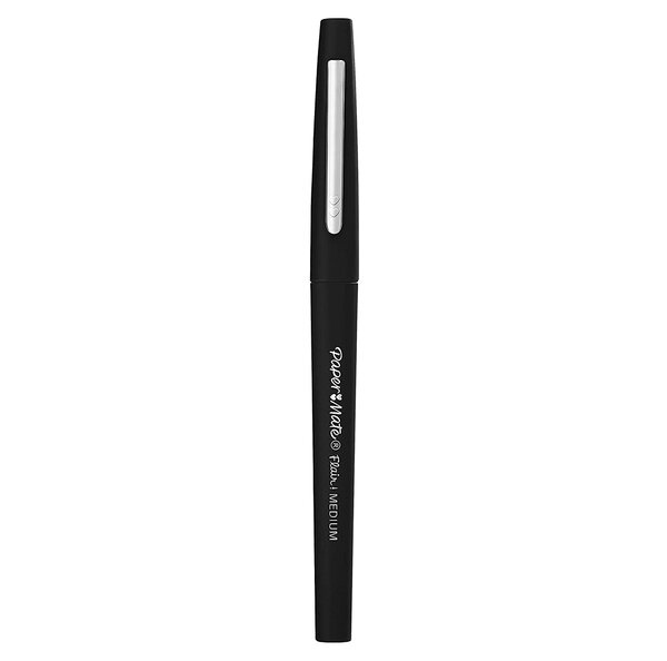 Paper Mate Flair Original - 1 Feutre Noir - pointe moyenne 0.7 mm
