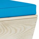 vidaXL Salon de jardin palette 6 Pièces avec coussins bois d'épicéa