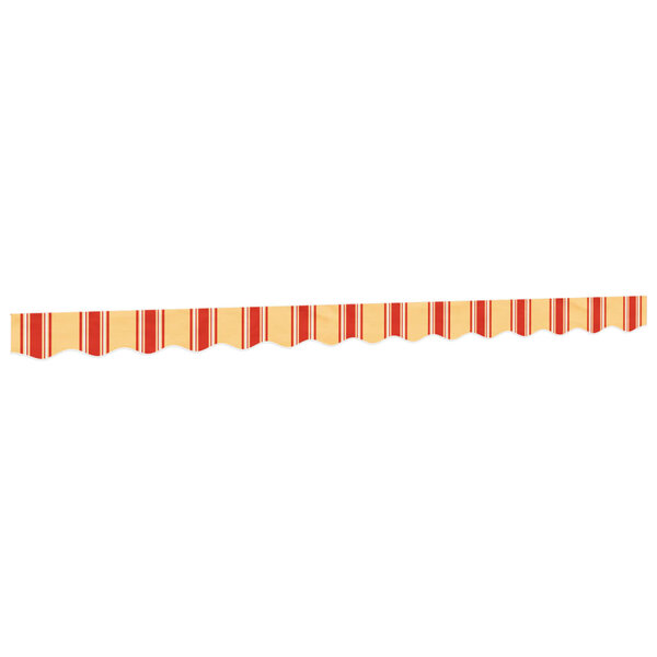 vidaXL Tissu de remplacement de cantonnière d’auvent jaune orange 3 5m