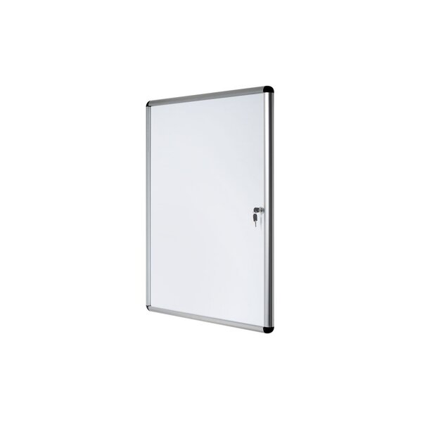 Vitrine d'intérieur Enclore porte-battante fond magnétique, 1 feuille A4, dimensions L28 x H36,7 x P3,5 cm
