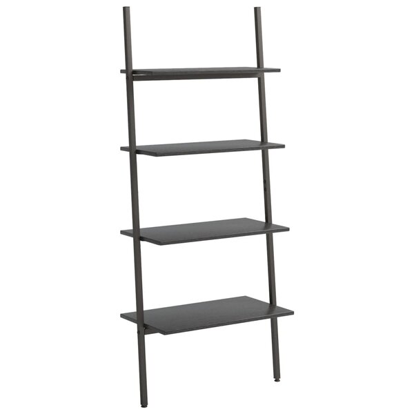 vidaXL Étagère inclinée à 4 niveaux Noir 64x34x150 5 cm