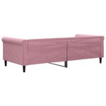 vidaXL Lit de repos rose 90x200 cm velours