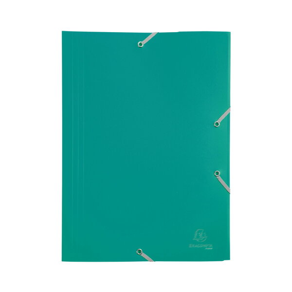 Chemise 3 rabats elastiques 24x32cm polypropylène - vert