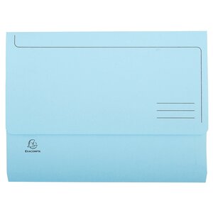 Paquet de 50 chemises à poche Nature Future carte jura 220g Bleu pastel x 3 EXACOMPTA