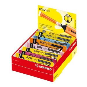 Boîte de 20 recharges BOSS ORIGINAL coloris assortis STABILO
