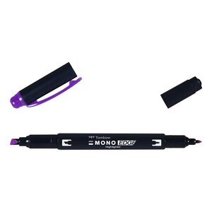 Surligneur Double Pointe MONO edge violet x 4 TOMBOW
