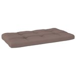 vidaXL Canapé d'angle palette de jardin Gris Bois de pin imprégné