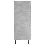 vidaXL Buffet gris béton 69 5x34x90 cm bois d'ingénierie