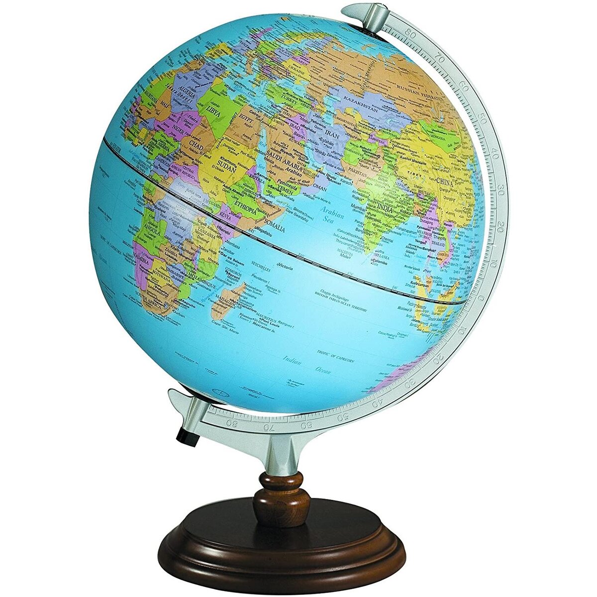 Globe terrestre 30 cm politique physique lumineux en français ASTRA