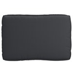 vidaXL Set de coussins pour palette 2 pièces en tissu Oxford noir
