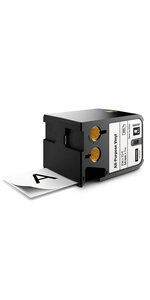 DYMO XTL - Ruban adhésif permanent en vinyle 54mm x 7m - Noir sur Blanc