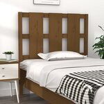 vidaXL Tête de lit Marron miel 95 5x4x100 cm Bois massif de pin