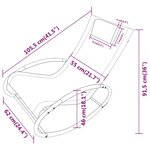 vidaXL Chaise longue avec oreiller acier et textilène noir