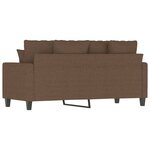 vidaXL Canapé à 2 places Marron 140 cm Tissu
